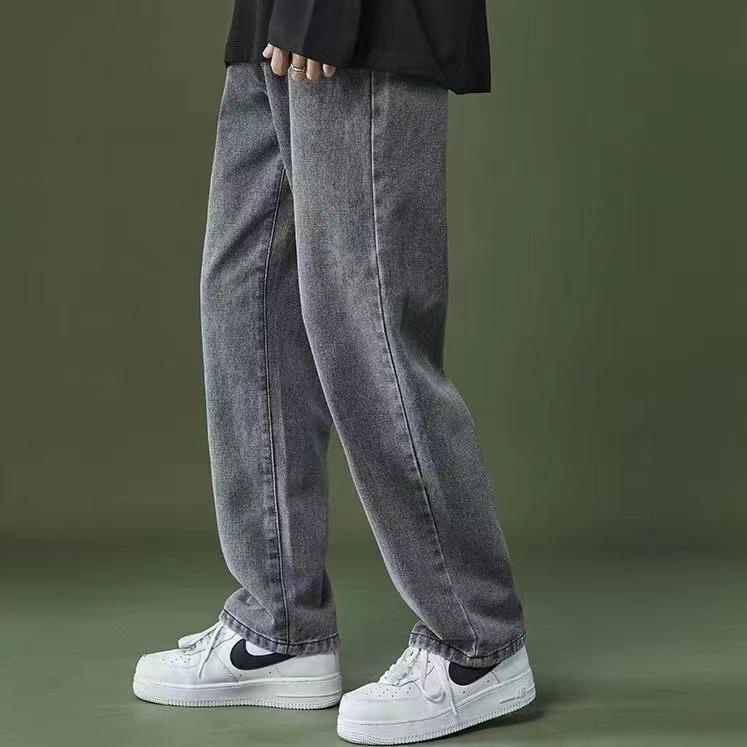 R-32 Celana pria korea celana jeans pria celana panjang hitam pria celana kulot celana oversize pria