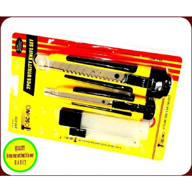 

Diskon Pisau Cutter Pisau Potong Set 2 Pc + Isi Gilaa!!!