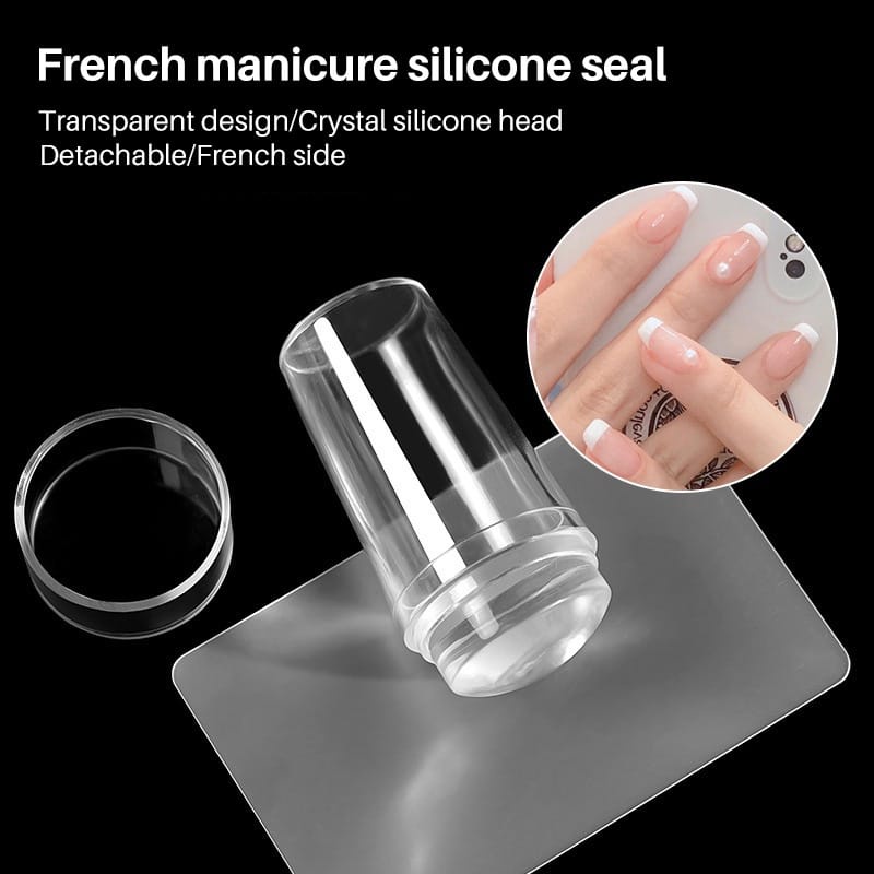 2pcs/set Nail Art stamper Original for French Tip Nail Art