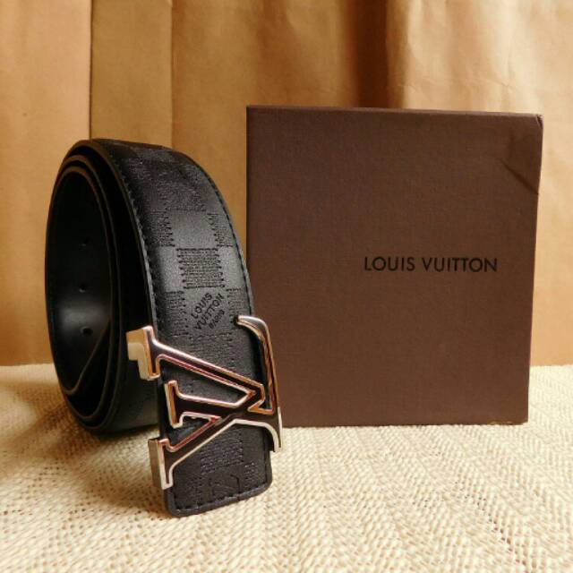 GESPER IKAT PINGGANG PRIA IMPORT BRANDED, GESPER LUIS VUITTON LV 13 BLACK
