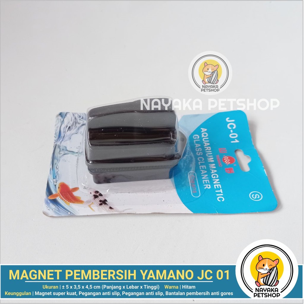 Yamano JC 01 Magnet Aquarium Pembersih Kaca Aquascape