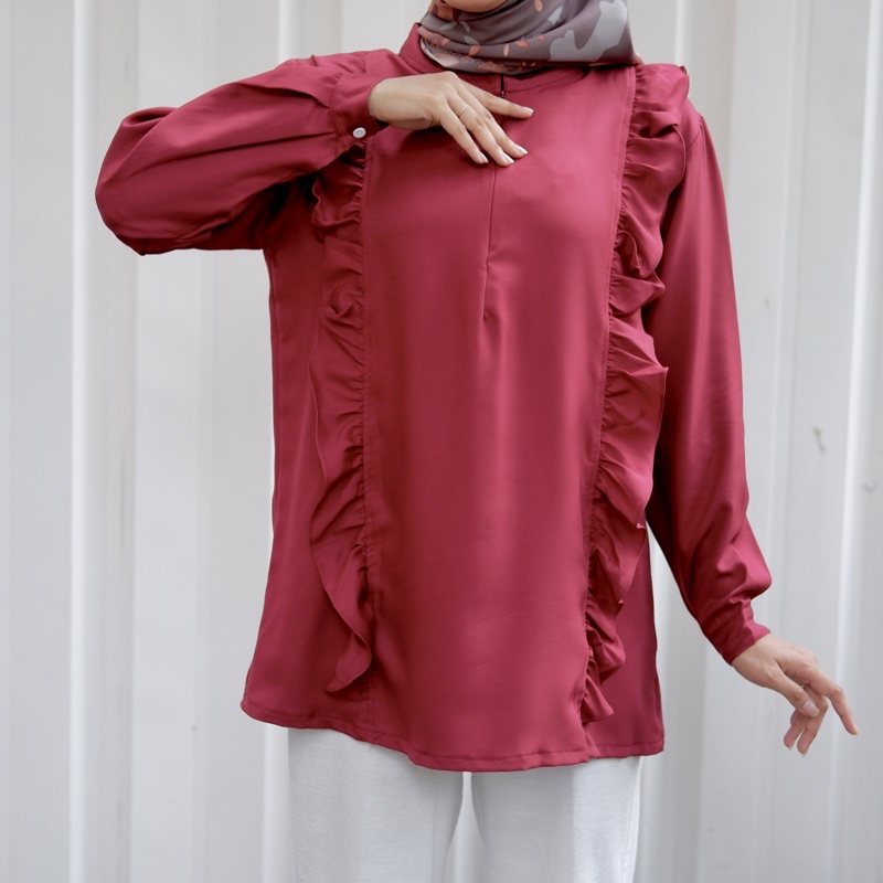 BLOUSE WANITA ATASAN BLOUSE MUSLIMAH BLOUSE RAFFLE