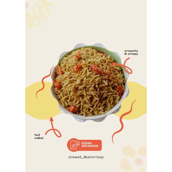 

ikan sruwet crispy pedas cabai kemasan 500gr