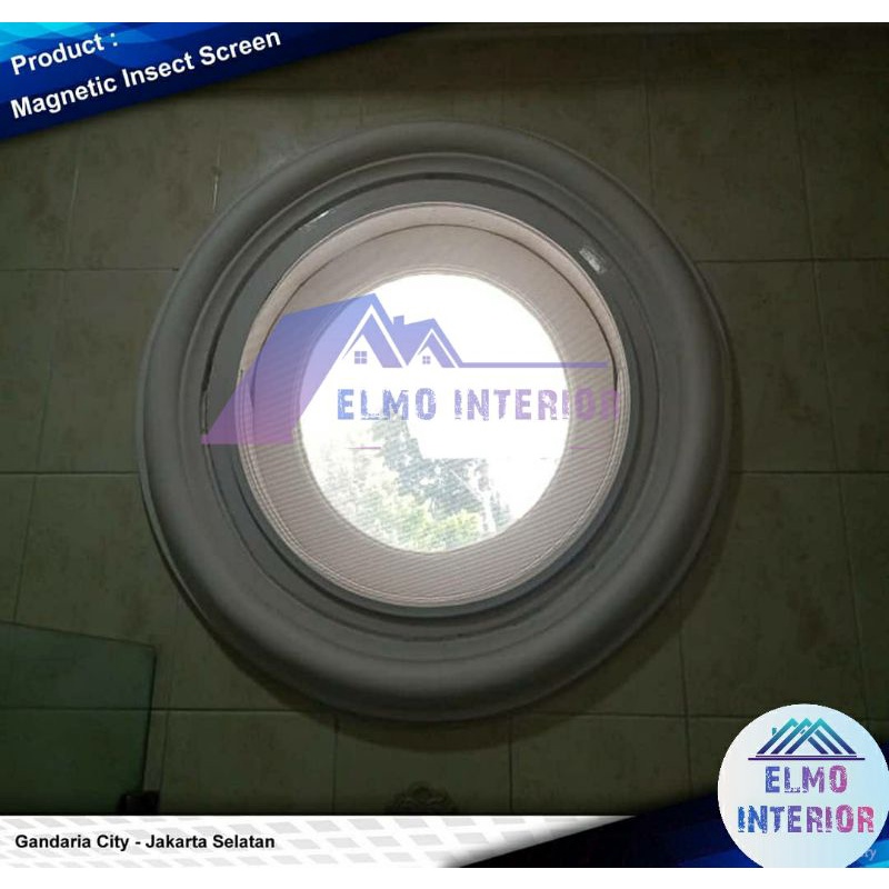 Kasa Nyamuk Magnet Setengah Lingkaran / Full Lingkaran (Magnetic Insect Screen) / Parabola / Fibergl