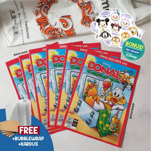 [BONUS SET STIKER] Majalah Donal Bebek 2019 Edisi Terakhir Baru Original