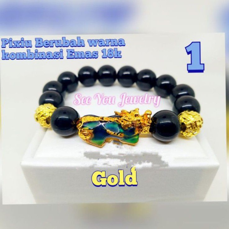 GELANG PIXIU 10MM / GELANG MANTRA BUDDHA OM MANI PADME HUM / GELANG FENG SHUI HOKI IMPORT