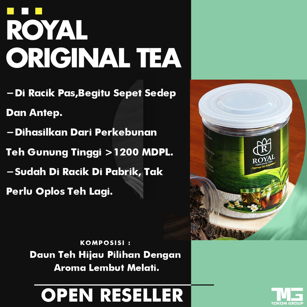 

Royal Original Tea Teh Anti Kanker Teh Hijau Asli Naturindo