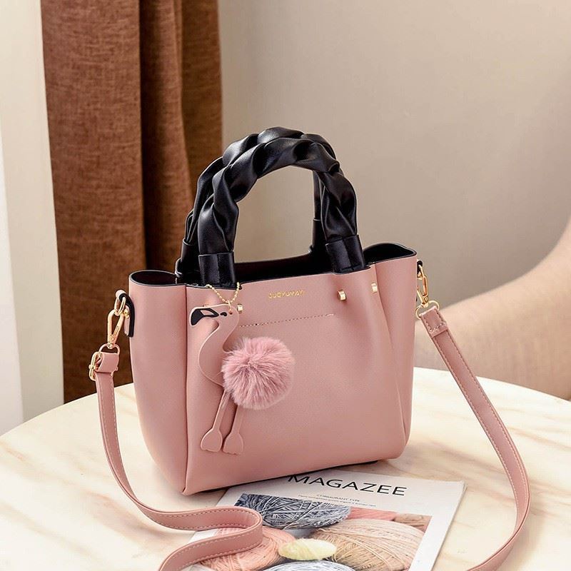Amona Saha Tas Pesta Wanita Elegan Handbag Selempang Pesta Elegan Mewah Import Terbaru Pink B0197