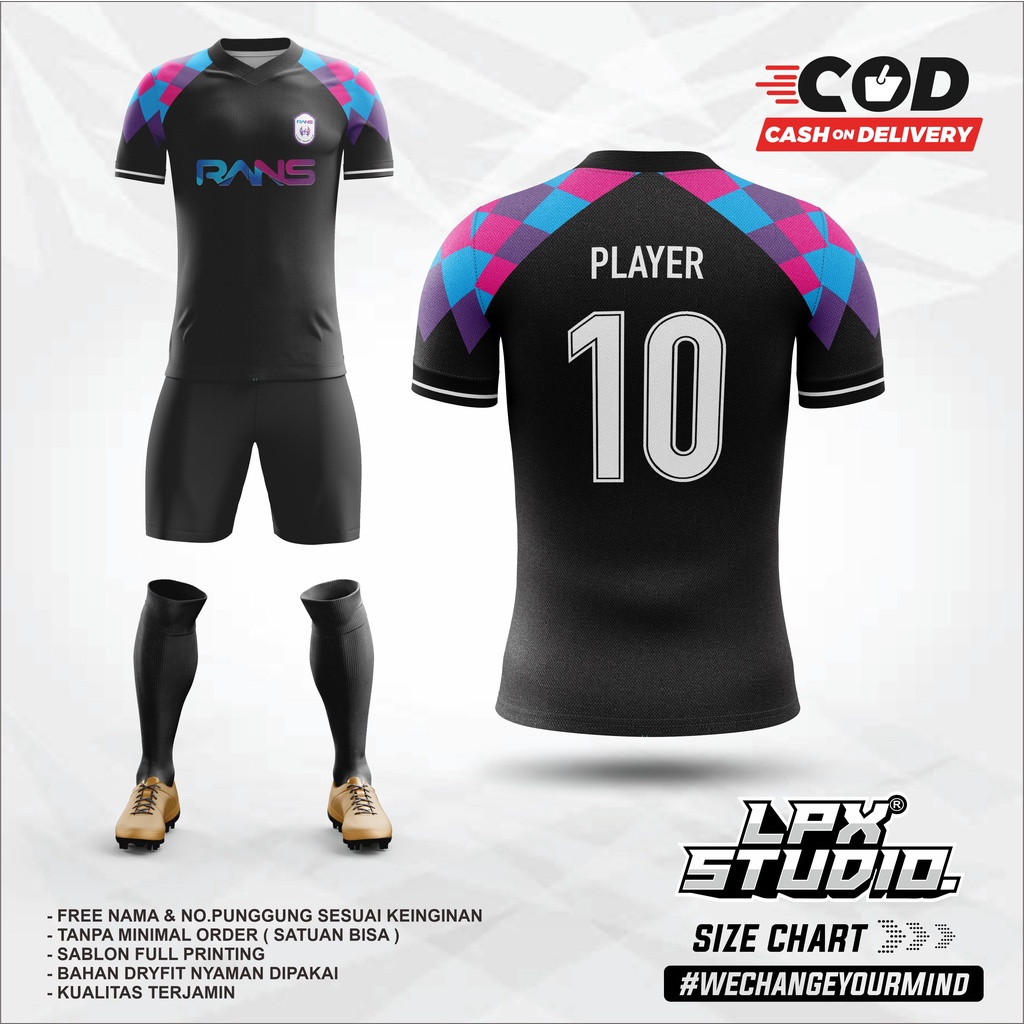 Jersey Futsal Custom Rans Cilegon Free Name Set