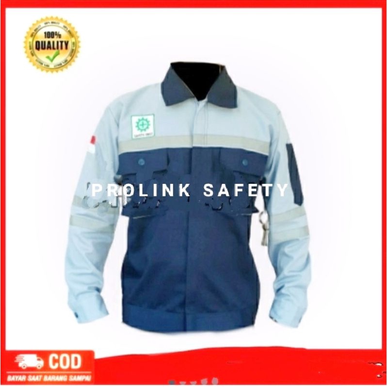 SERAGAM SAFETY DONGKER ABU LANGIT RESLETING