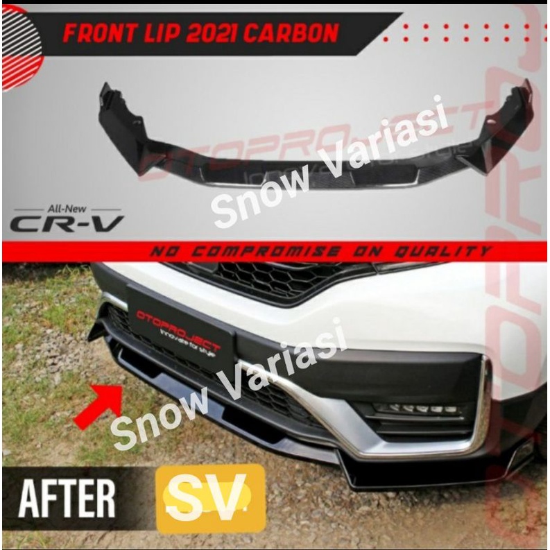 Otoproject Front Lips List Bibir Bumper Depan CRV Turbo 2021 up