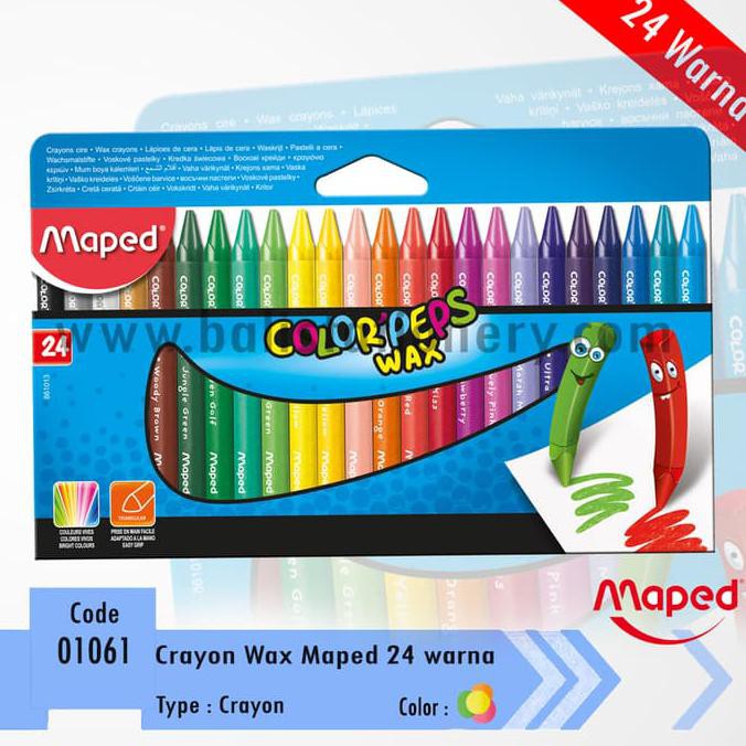 

Hanya Disini] Maped Wax Crayon Set 24 Warna