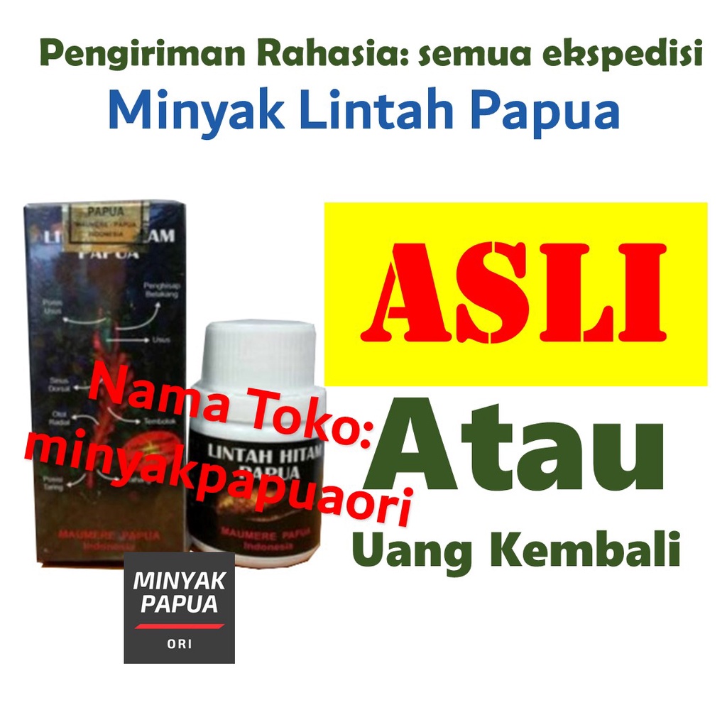 Jual Minyak Lintah Hitam Papua Asli 100 Minyak Pembesar Penis Obat