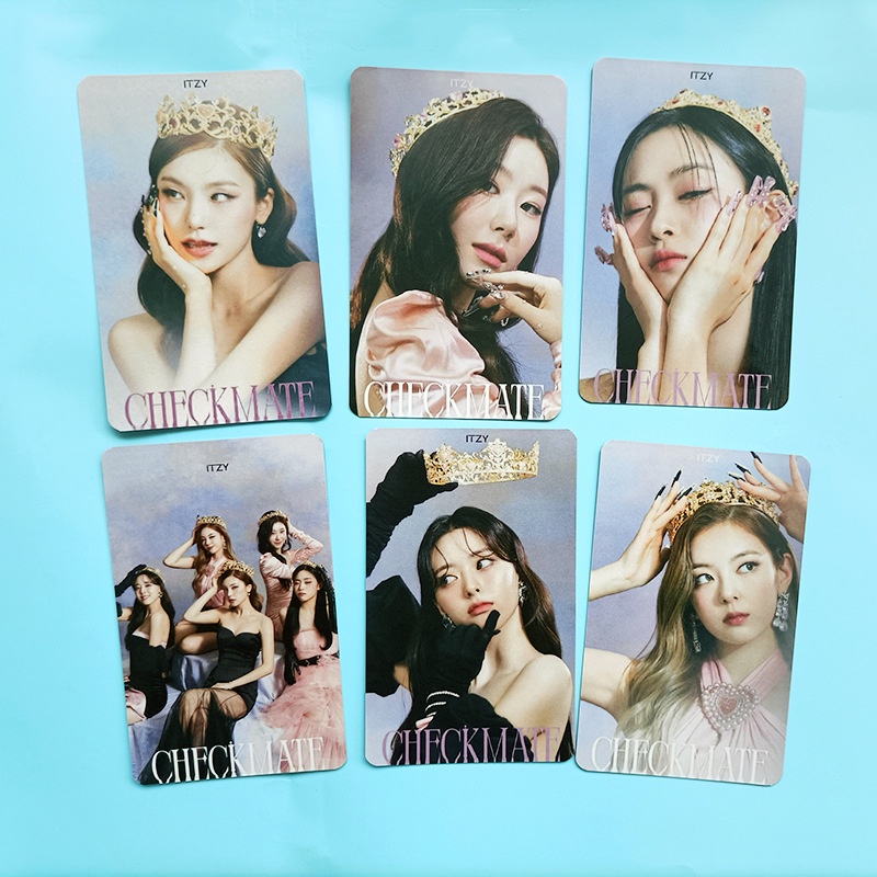 6pcs / set Kartu Pos LOMO Photocards CHECKMATE