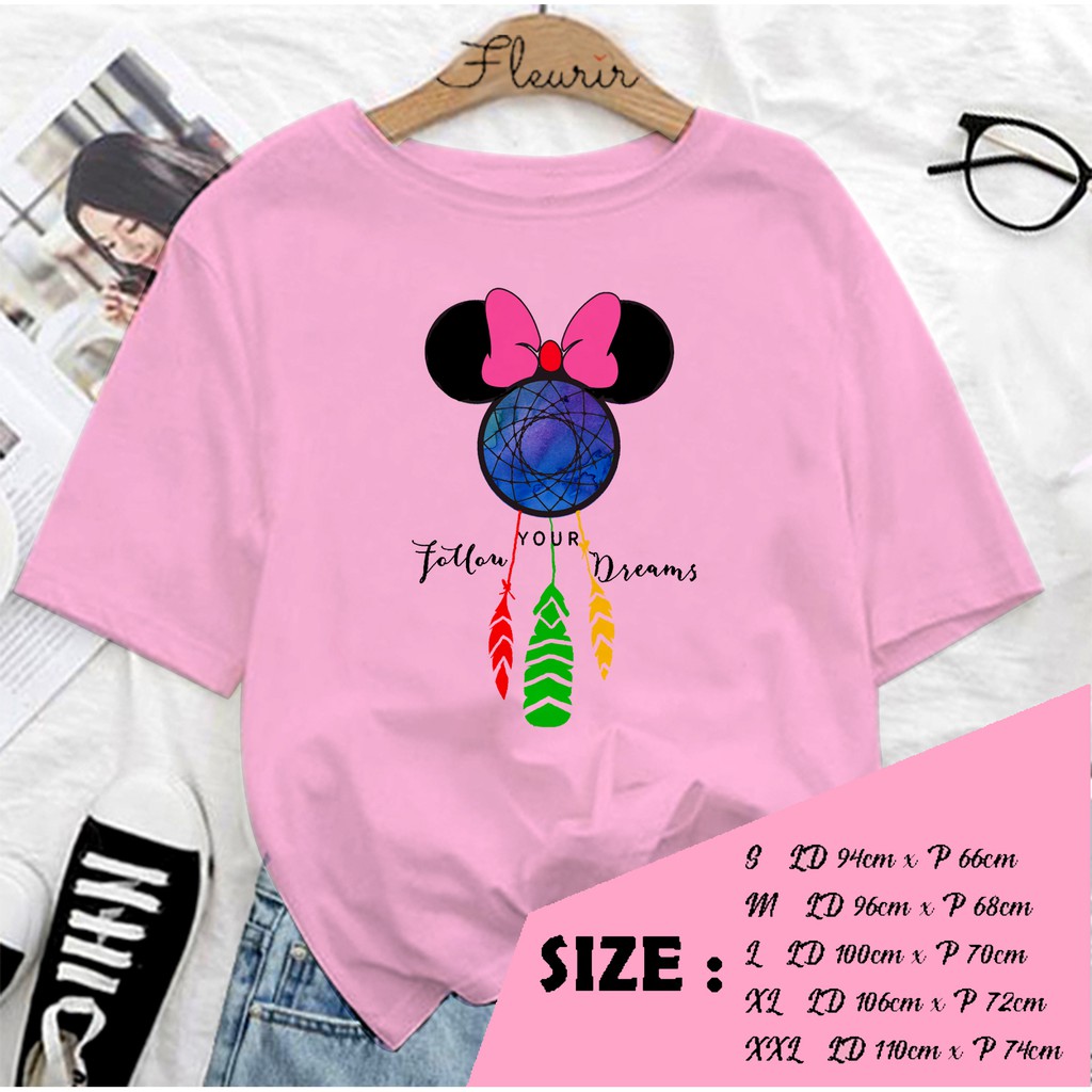 FLEURIR - BAJU UNISEX DEWASA DREAM MINIE LENGAN PENDEK TEE UNISEX WANITA PRIA