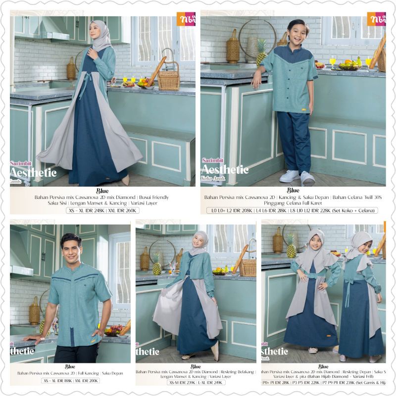 SARIMBIT AESTHETIC NIBRAS BLUE