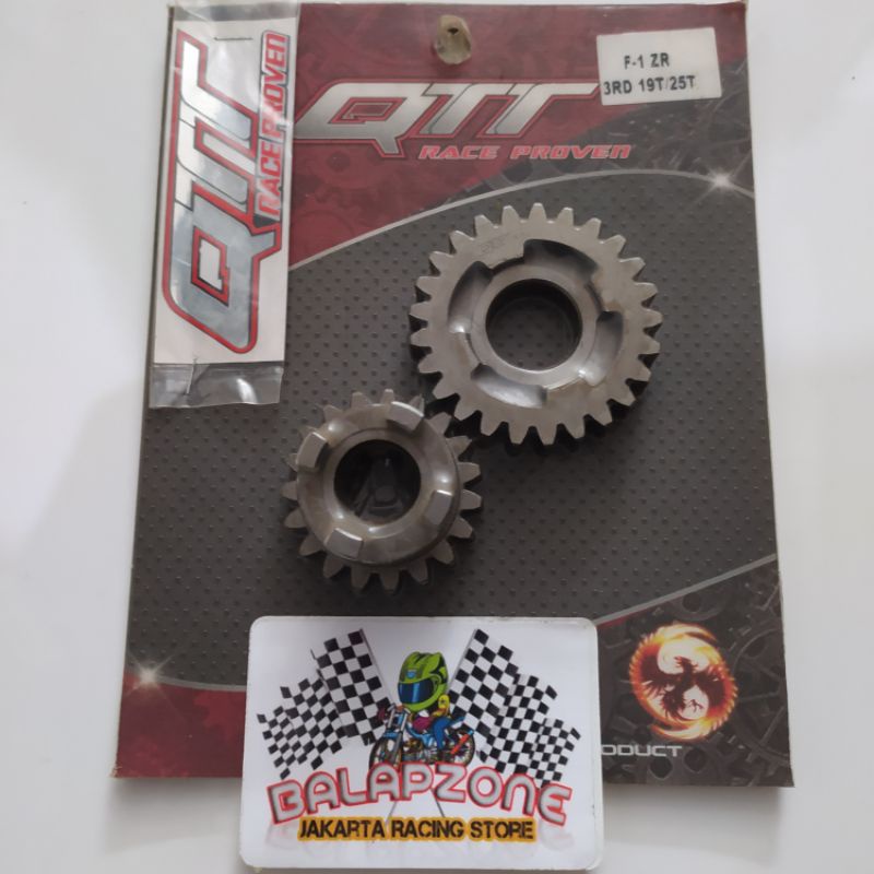 Gigi rasio gear rasio qtt fizr force-1 3rd 19T/25T