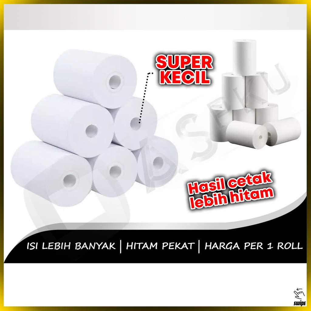 

Kertas Thermal 58x30mm Printer Resi Scanner Receipt Struk Mencetak Cetak Alamat Marketplace