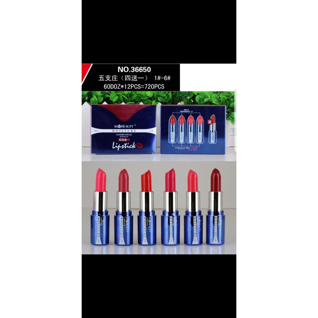 Lipstick Kiss Beauty Moisture cassing Biru