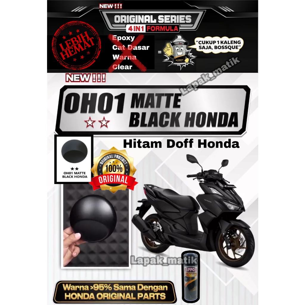 Pilok Sapporo Ultimate HITAM DOFF MATTE BLACK HONDA OH01 OHO1 0H01