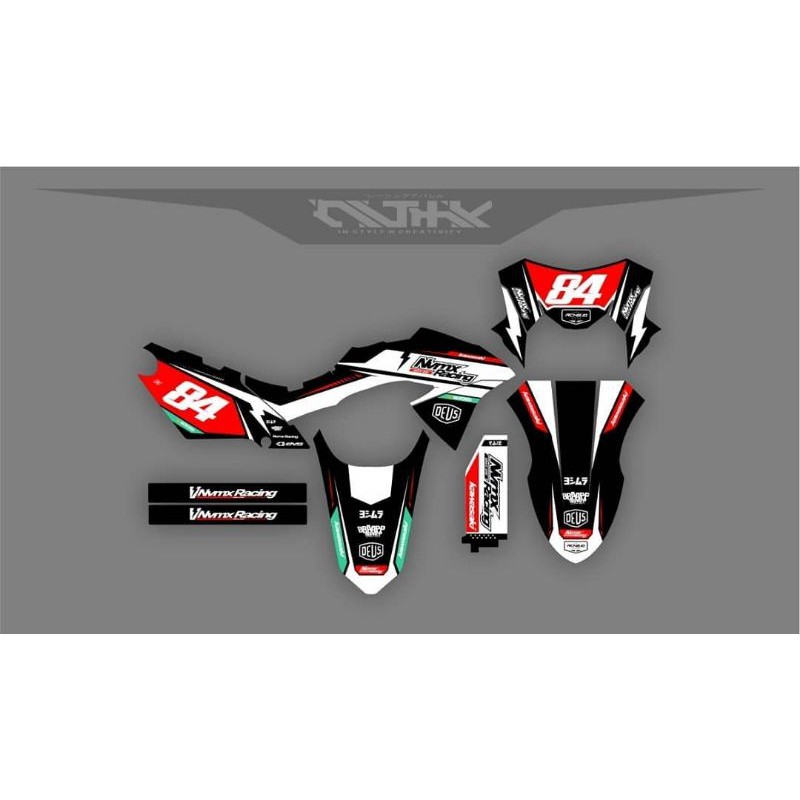 Stiker decal klx dtrack 150 standar quality desain custom s
