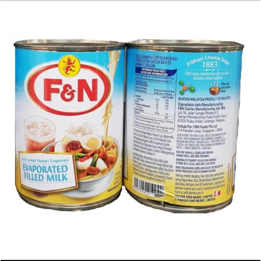 

Susu evaporasi FN f&n / evaporated milk FN 380gr