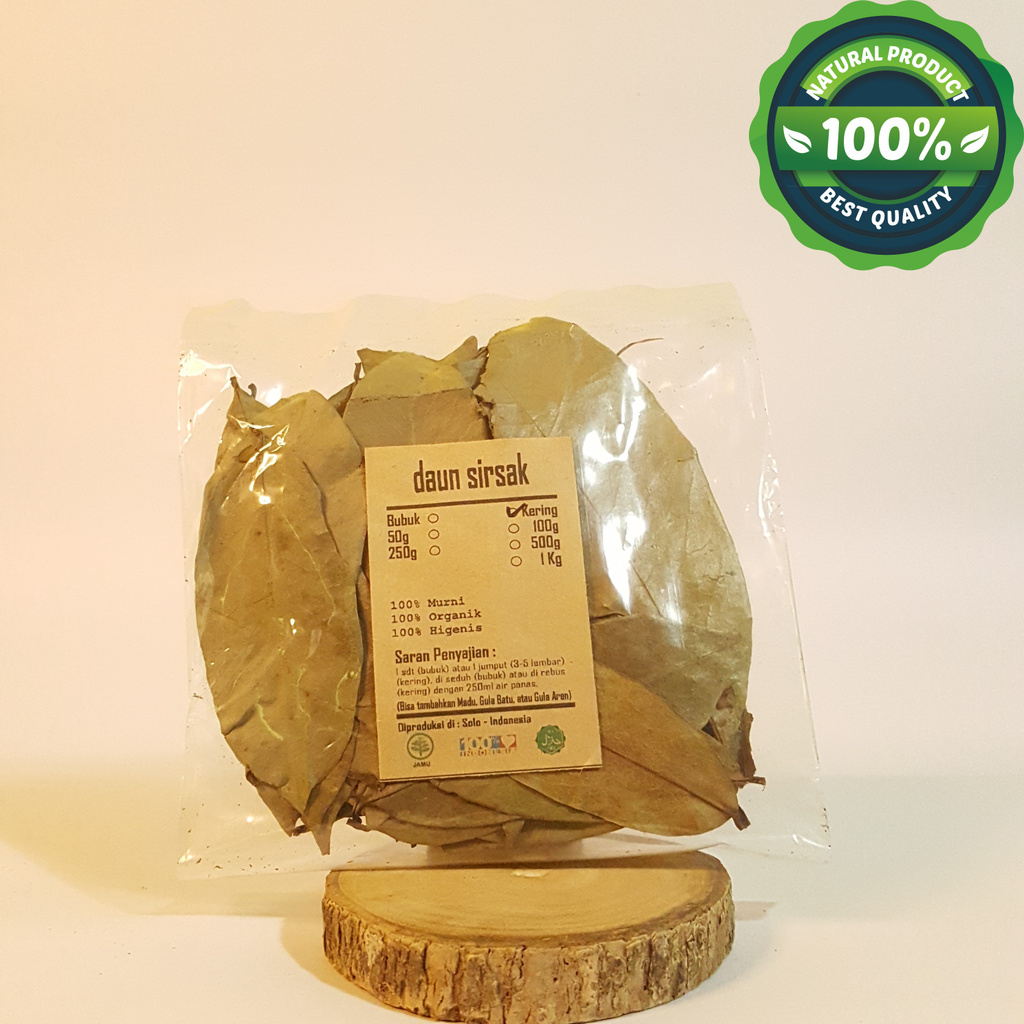 

DAUN SIRSAK KERING 250 GRAM - Annona Muricata - MURNI - JSR - RE