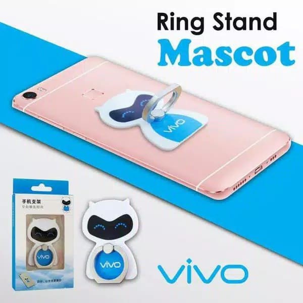 [ Isi 3pcs ] Ring Hp Stand Holder Karakter Maskot Oppo Vivo