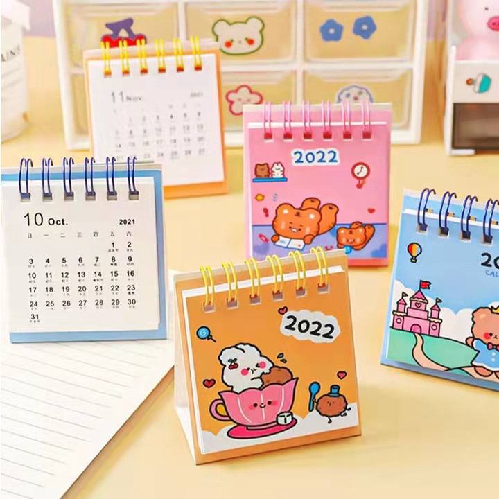 

PAMAPO - Kalender Calendar Mini 2022 Kalender Meja Lucu Unik