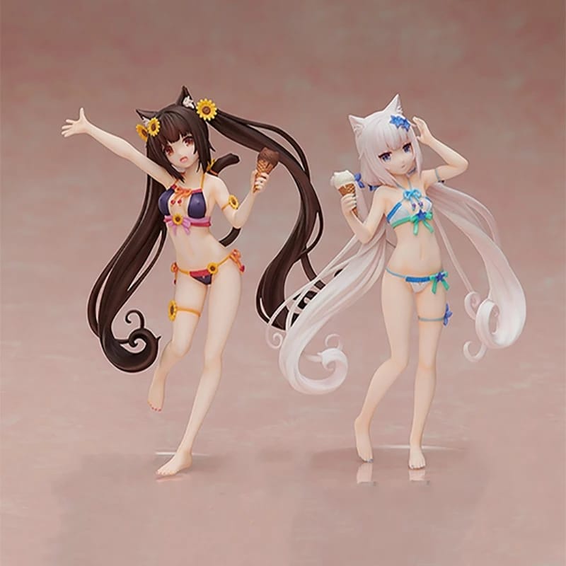 Action Figure Sexy Adult Nekopara Soleil Opened Vanilla / Chocola Swimsuit
