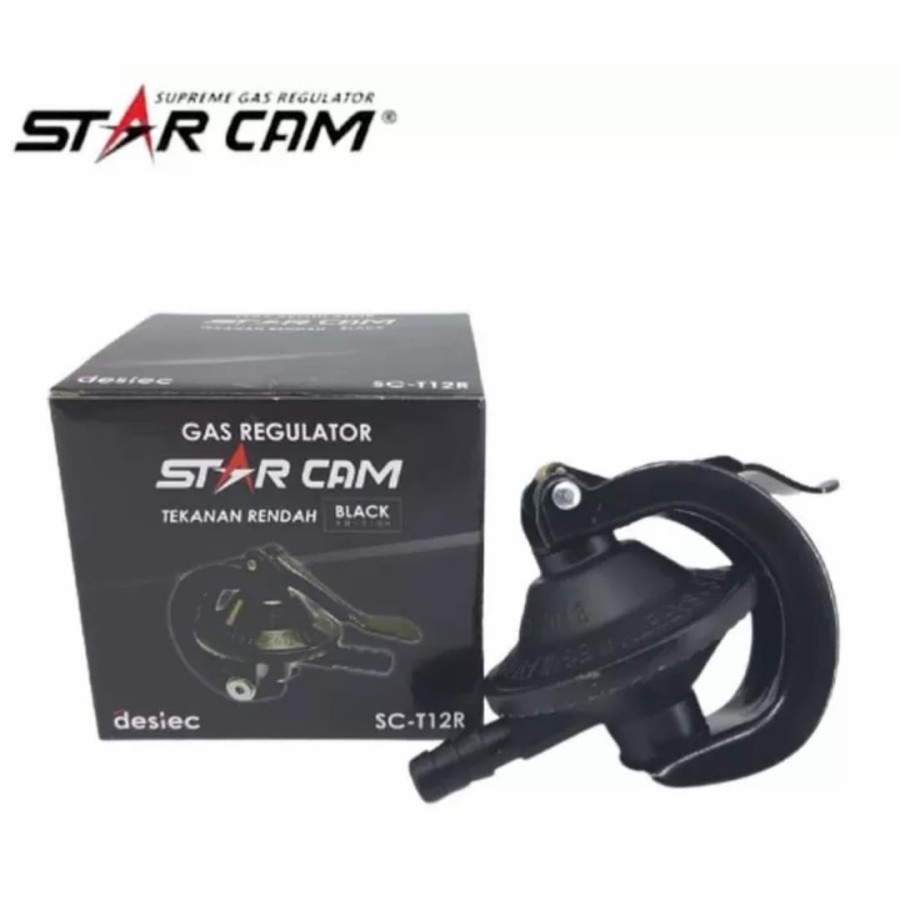 Regulator Gas StarCam Tekanan Rendah SC-T12R -BLACK