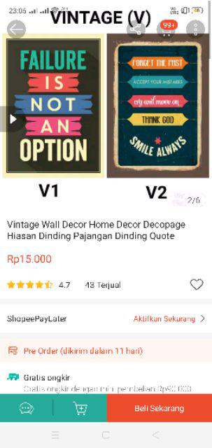 Vintage Wall Decor Home Decor Decopage Hiasan Dinding Pajangan Dinding Quote Motivasi Vintage
