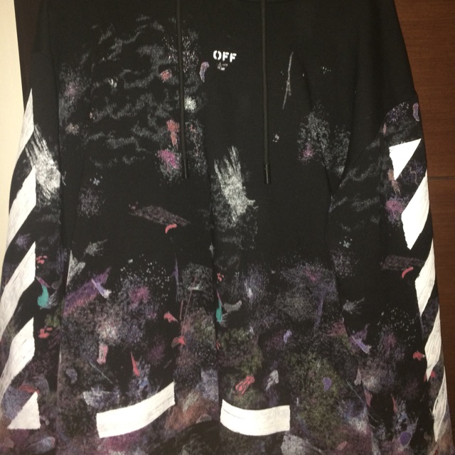 OFF-WHITE HOODIE GALAXY BRUSHED PERFECT MIRROR 1:1 ORIGINAL