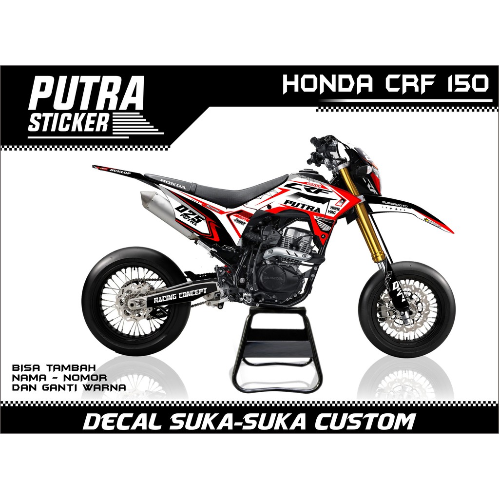 Decal Sticker Motor Crf 150 full body, stiker crf 150 / Decal Sticker Motor Crf 150 full body, stike