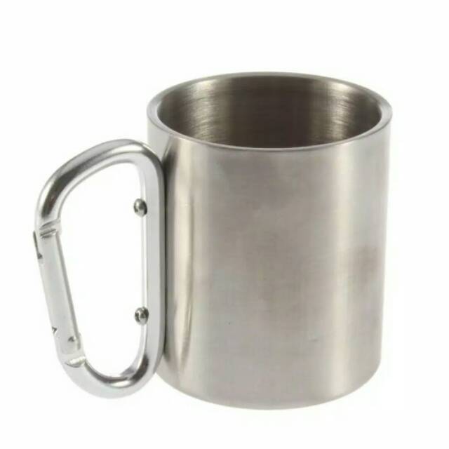 Cangkir carabiner - Gelas carabiner - Mug carabiner bahan