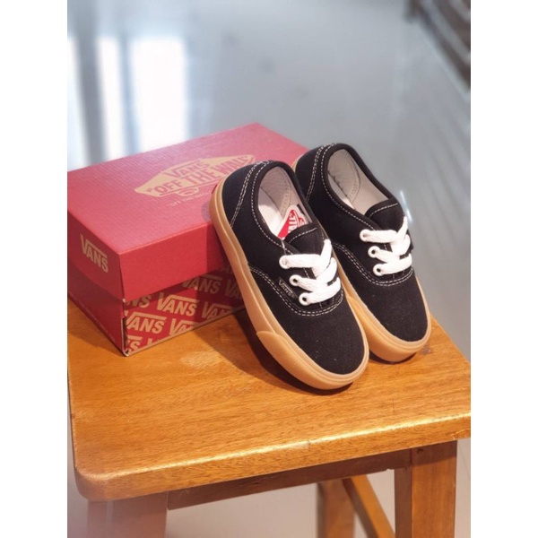 SEPATU ANAK VANS AUTHENTIC HITAM GUM PREMIUM HIGH QUALITY SEPATU ANAK LAKI LAKI