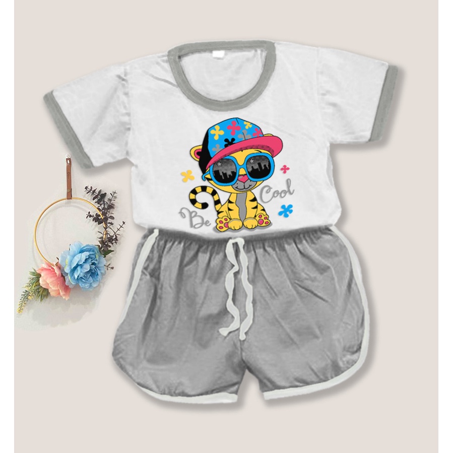 Rillo - Setelan Baju Playset Cupa Cups Anak / Sete