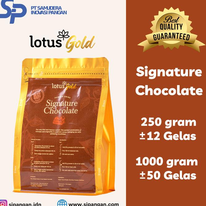 

Lotus Premium Signature Chocolate Powder - Bubuk Minuman Rasa Coklat