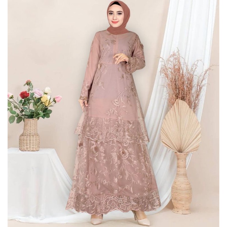 Gamis BURKAT MALAYSIA TILE NALAI // Gamis Burkat Terbaru 2021 // Gamis Terlaris