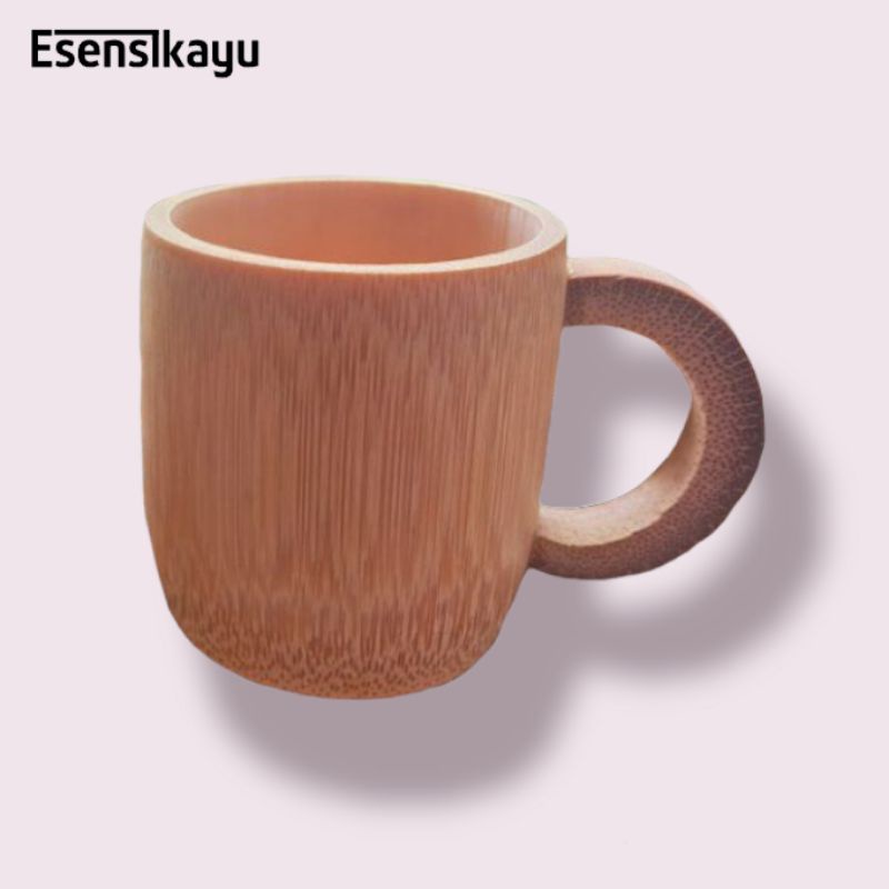 Gelas Cangkir Bambu Unik / Kerajinan Bambu Cangkir Cantik