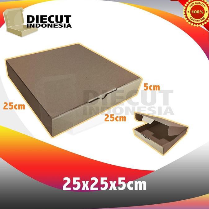 

5Fr6Dty- Kardus Box Pizza Karton Diecut Uk 25X25X5 7Tttyr6-