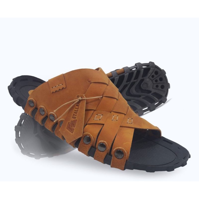 CSC ||| Sandal Slide Terbaru Sandal Kulit Asli | Asli Cibaduyut |