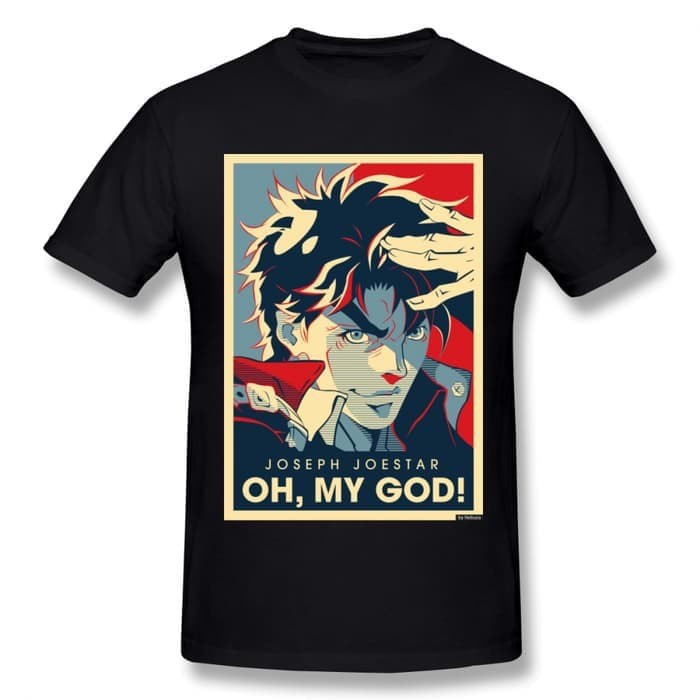 KAOS JOJO OH MY GOD JOSEPH JOESTAR KATUN COMBED 30S