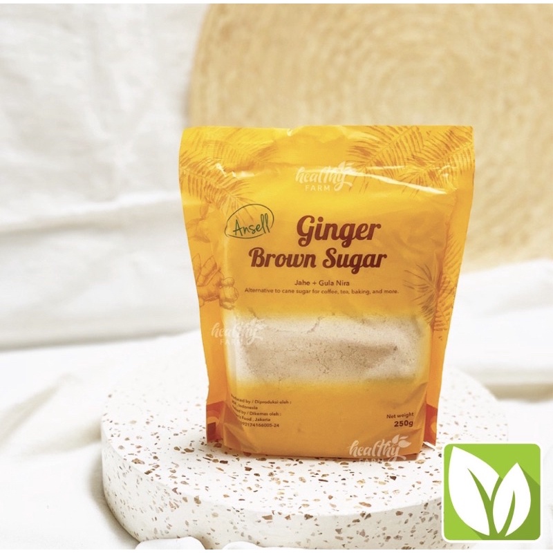 Ginger Brown Sugar Jahe Gula Nira 250 Gr Ansell