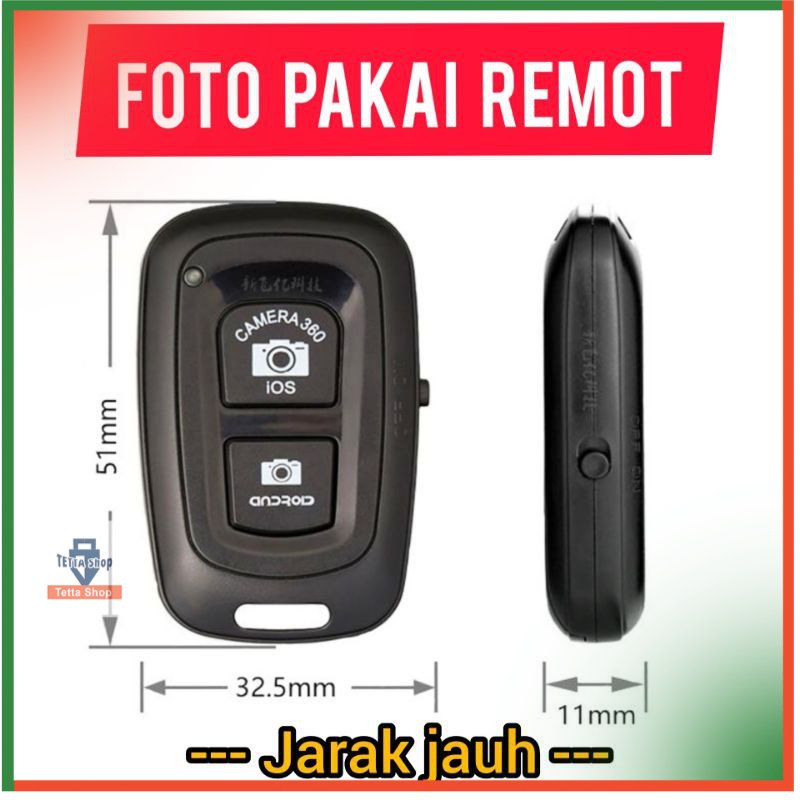 Remot Kamera Foto dan Video Sendiri Jarak Jauh | Android dan IOS | Tetta Shop