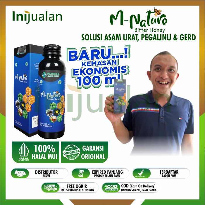 

M NATURE 100 ml | MADU MURNI ASLI PAHIT KESEHATAN LAMBUNG KOLESTROL REMATIK BPOM HALAL | M NATURE | MNATURE