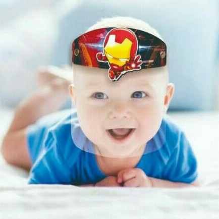 Face Shield Superhero Baby / Pelindunf Wajah Bayi