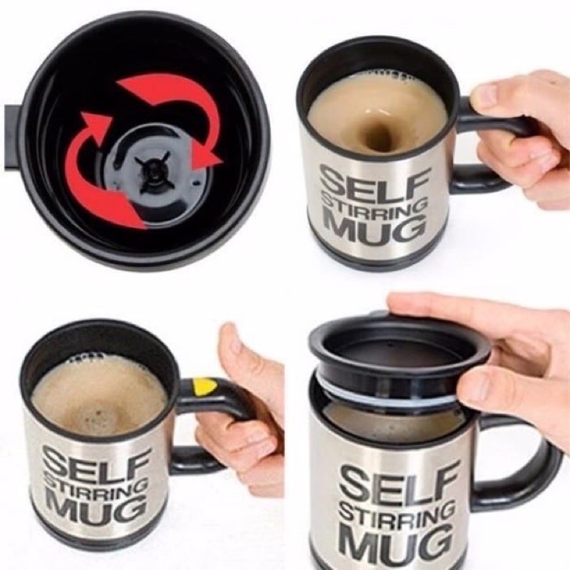 self stirring mug / gelas aduk otomatis