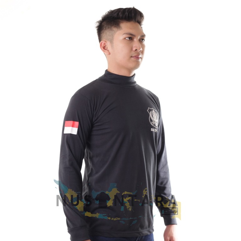 Kaos Satpam Baju Security Kaos Satpam Kerah Tinggi Pria Lengan Panjang Kaos Dalam Tangan Panjang