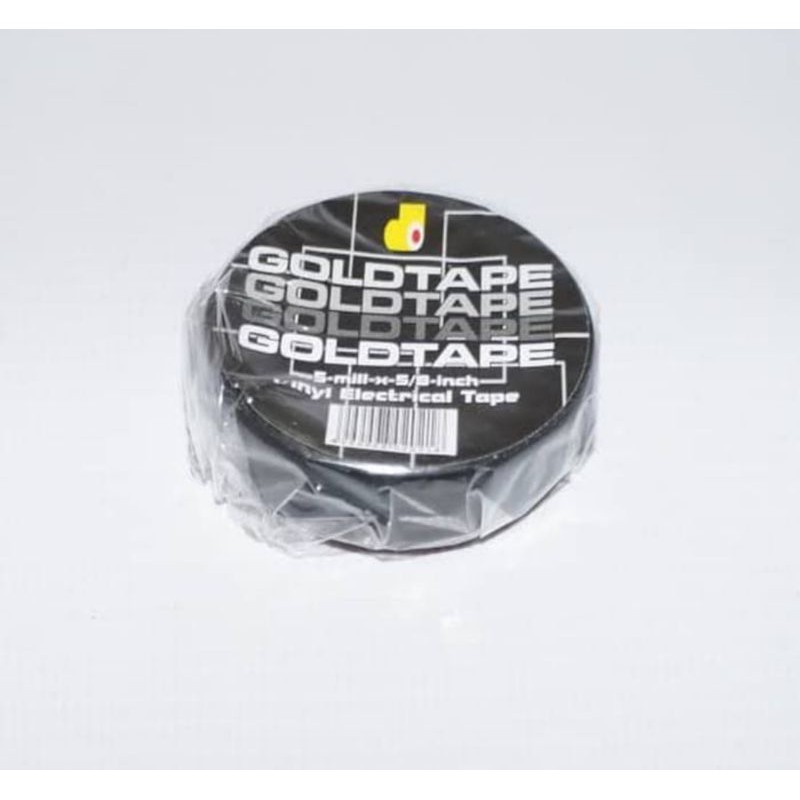 Isolasi Listrik Isolasi Kabel Hitam 5 mill x 5/8 Inch Gold Tape